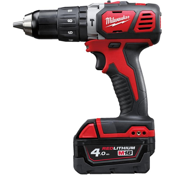 Zdjęcie 1 - Wiertarko-wkrętarka udarowa akumulatorowa Milwaukee M18 BPD-402C 60Nm 18V 2x4Ah 4933443520