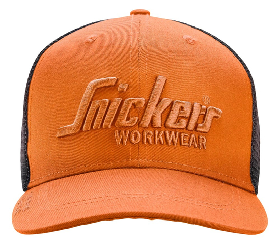 Zdjęcie 1 - 9001 Czapka z daszkiem Trucker Snickers Workwear Kolor Warm Orange/Black