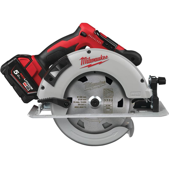 Zdjęcie 1 - Pilarka tarczowa akumulatorowa Milwaukee M18 BLCS66-502X 190mm 18V 2x5Ah 4933464590