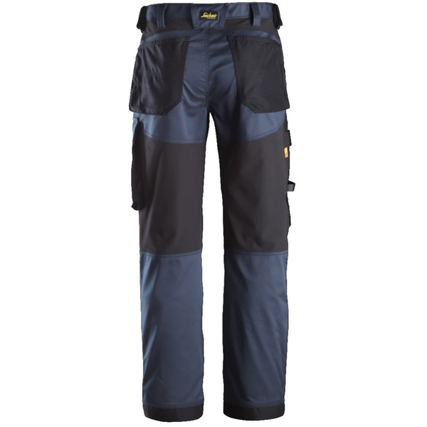 Zdjęcie 4 - 6351 Spodnie stretch AllroundWork+ luźno dopasowane Snickers Workwear granatowe