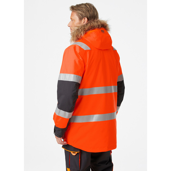 Zdjęcie 4 - Kurtka zimowa odblaskowa Helly Hansen 71393_269 Parka Alna 2.0 kolor pomarańczowy
