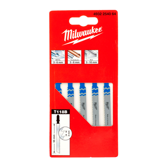 Zdjęcie 2 - Brzeszczoty do metalu 5szt Milwaukee 4932254064