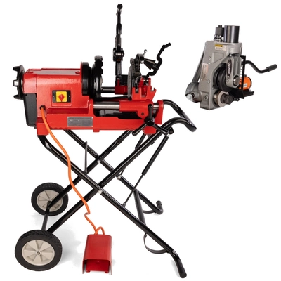 Gwintownica na trójnogu 2" + Rowkarka Hydrauliczna 2-12"