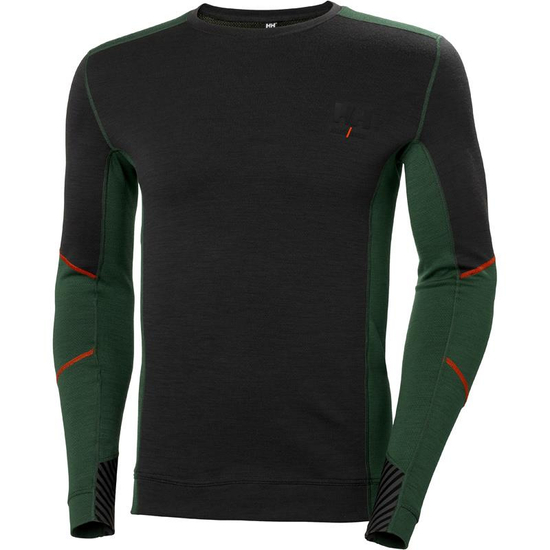 Zdjęcie 1 - Koszulka termoaktywna Helly Hansen 75106_469 HH LIFA Merino kolor zielony