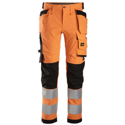 6243 Spodnie Odblaskowe Stretch AllroundWork z workami kieszeniowymi, EN 20471/2 Snickers Workwear