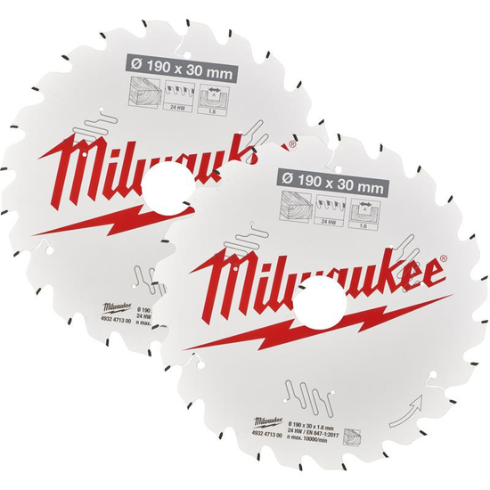 Zdjęcie 1 - Zestaw tarcz 190 x 30 mm Twin pack (2 x 24 zęby) 2 szt. 4932479804 Milwaukee