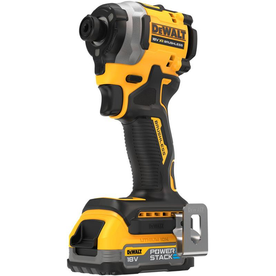 Zdjęcie 2 - Zakrętarka udarowa akumulatorowa DeWalt DCF850E1T ¼” 208Nm 18V XR Powerstack 1x1.7Ah