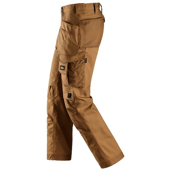 Zdjęcie 3 - 3214 Spodnie Canvas+ z workami kieszeniowymi (kolor: brązowy) Snickers Workwear