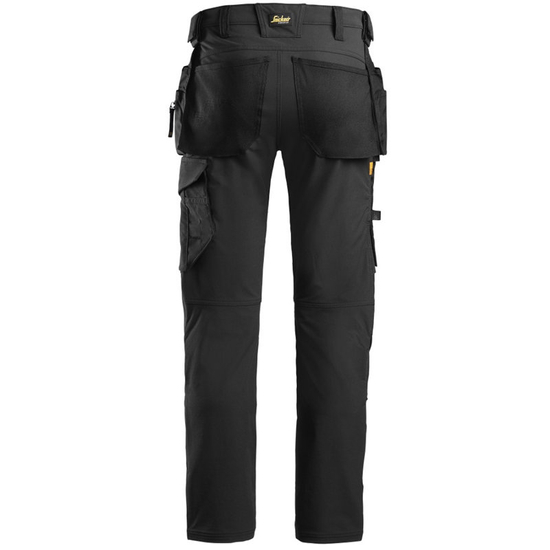Zdjęcie 4 - 6271 Spodnie Full Stretch z workami kieszeniowymi Snickers Workwear czarne