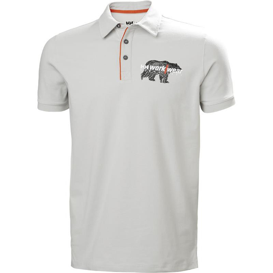 Zdjęcie 1 - Koszulka polo Helly Hansen 79260_910 Graphics/Logo kolor szary