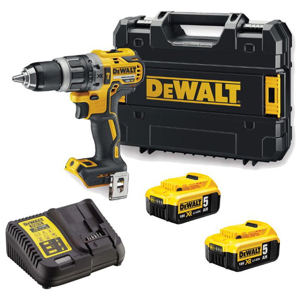 Zdjęcie 1 - Wiertarko-wkrętarka udarowa akumulatorowa DeWalt DCD796P2 70Nm 18V XR 2x5Ah