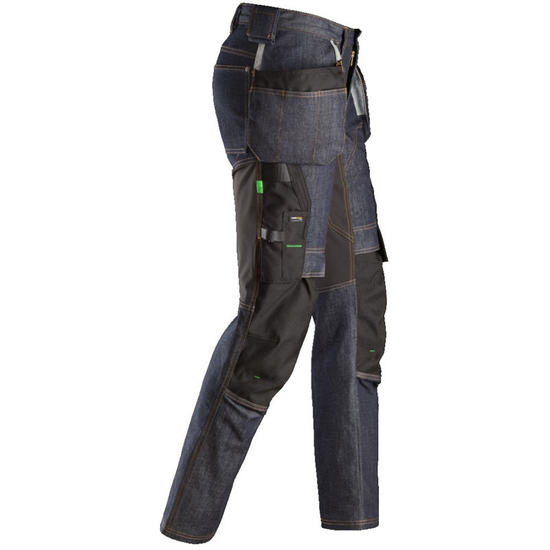 Zdjęcie 2 - 6955 Spodnie Denim FlexiWork z workami kieszeniowymi Snickers Workwear