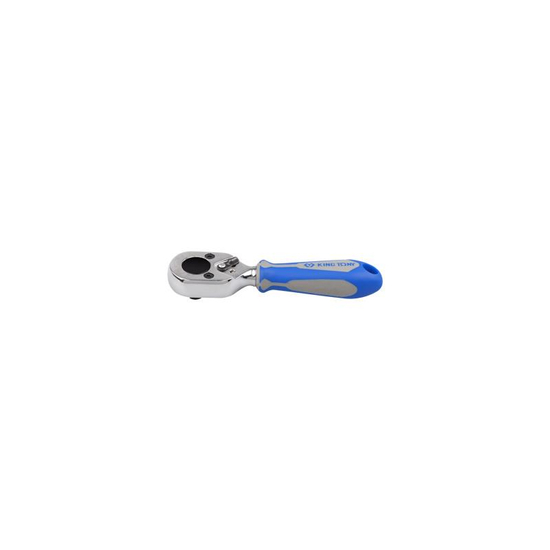 Zdjęcie 1 - GRZECHOTKA MINI DO BITÓW 1/4" 72 ZĘBY 108mm UCHWYT GUMOWY 2765-04G King Tony