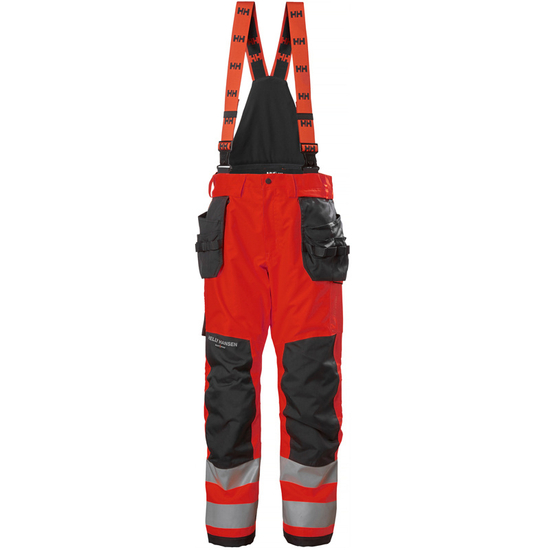 Zdjęcie 1 - Spodnie zimowe odblaskowe Helly Hansen 71491_169 ALNA 2.0 CONSTRUCTION BIB kolor czerwony