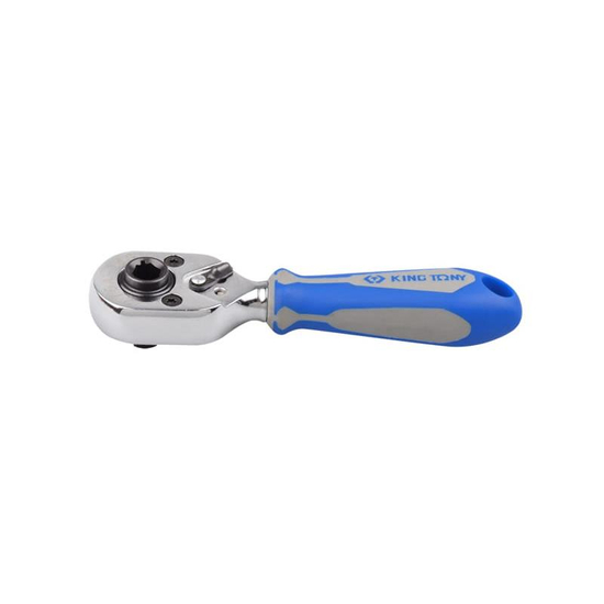 Zdjęcie 1 - GRZECHOTKA MINI 1/4" 72 ZĘBY Z UCHWYTEM DO BITÓW 1/4" 108mm UCHWYT GUMOWY 276A-04G King Tony