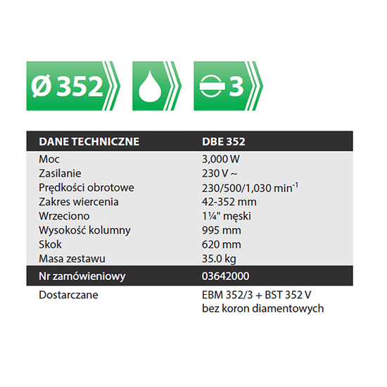 Zdjęcie 4 - Wiertnica diamentowa Eibenstock DBE 352 352mm 3000W 03642000