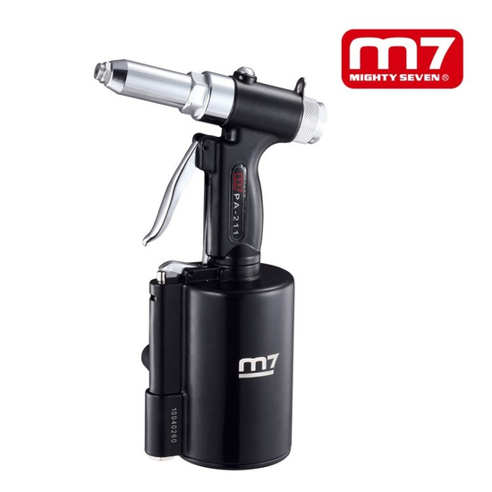 Zdjęcie 2 - Nitownica pneumatyczna 16 kN 2,4 - 6,4 mm Mighty Seven PA-211