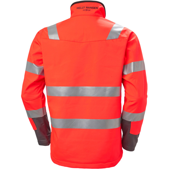 Zdjęcie 2 - Kurtka odblaskowa Helly Hansen 74095_169 ALNA 2.0 HI VIS SOFTSHELLL kolor czerwony