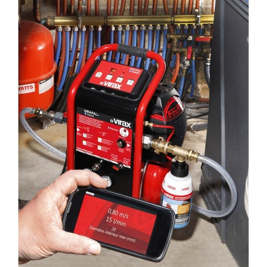 Zdjęcie 4 - Sprężarka płucząco czyszcząca Virafal® Connect Virax 295059 + Kamera termowizyjna