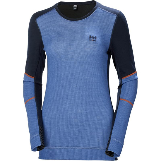 Zdjęcie 1 - Damska koszulka termoaktywna Helly Hansen 75209_595 HH LIFA Merino kolor granatowy