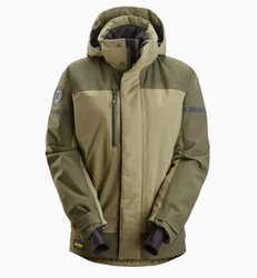 1177 Kurtka przeciwdeszczowa, ocieplana - damska AllroundWork Snickers Workwear Kolor: Khaki Green