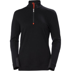 Damska koszulka termoaktywna Helly Hansen 75210_990 HH LIFA Merino kolor czarny