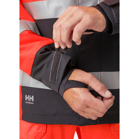 Zdjęcie 7 - Kurtka zimowa odblaskowa Helly Hansen 71392_169 Parka Alna 2.0 kolor czerwony