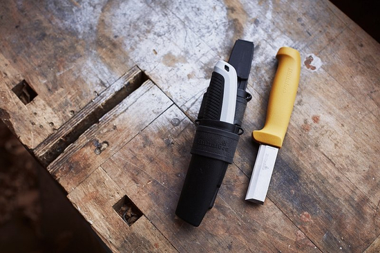 Zdjęcie 4 - Nóż dłutowy STK i nóż URA + kabura 381070 Hultafors Opakowanie 4 kpl.