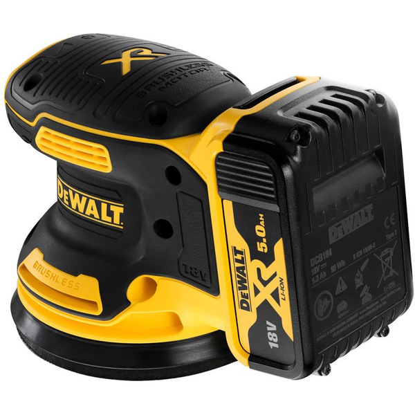 Zdjęcie 5 - Szlifierka mimośrodowa akumulatorowa DeWalt DCW210P2 125mm 18V XR 2x5Ah