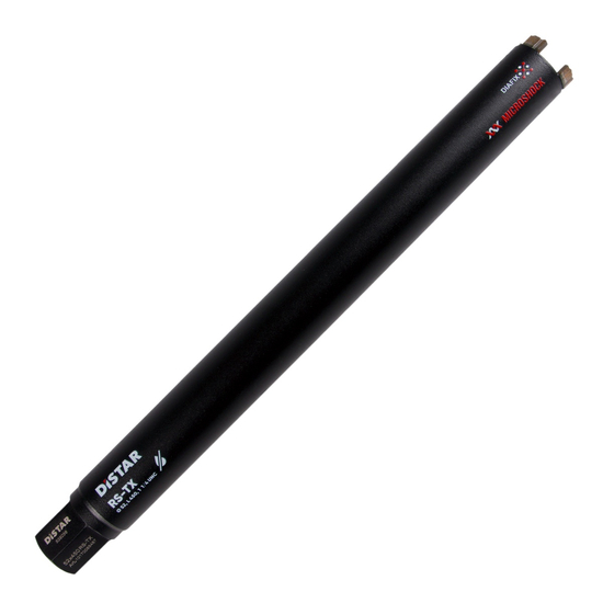Zdjęcie 1 - Wiertło diamentowe koronowe DDS-W 052x450x1 1/4 UNC RS-TX Prędkość