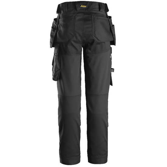 Zdjęcie 4 - 6247 Spodnie Stretch AllroundWork z workami kieszeniowymi – damskie Snickers Workwear czarne