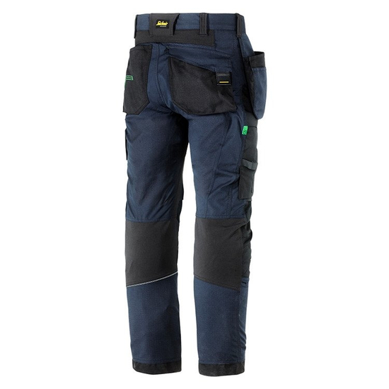 Zdjęcie 2 - Spodnie FlexiWork 6902 z workami kieszeniowymi Snickers Workwear granatowe