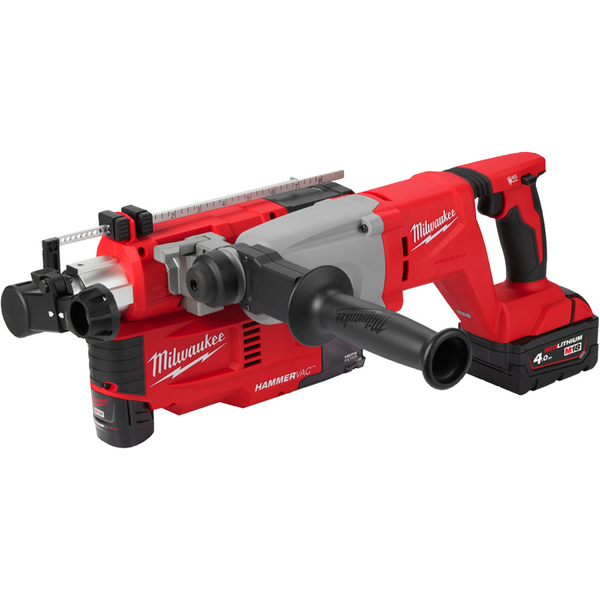 Zdjęcie 6 - Młotowiertarka akumulatorowa Milwaukee M18 BLHACD26-402X SDS-Plus 2.6J 18V 2x4Ah 4933492480