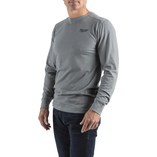 Zdjęcie 2 - HTLSGR-L T-shirt z długim rękawem - szary Milwaukee 4932492990