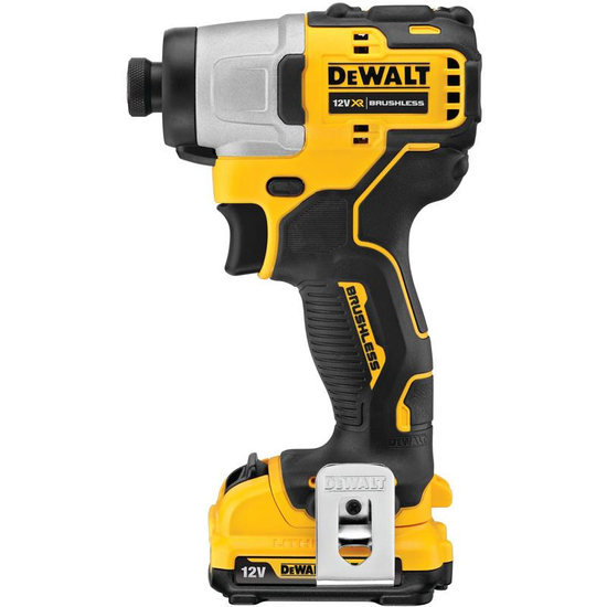 Zdjęcie 3 - Zakrętarka udarowa akumulatorowa DeWalt DCF801D2 ¼” 163Nm 12V XR 2x2Ah