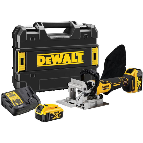 Zdjęcie 1 - Frezarka do wpustów lamello akumulatorowa DeWalt DCW682P2 18V XR 2x5Ah