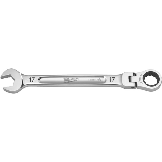 Zdjęcie 1 - Klucz płasko-oczkowy MAXBITE™ z ruchomą główką grzechotki 17 mm - 1 szt. Milwaukee 4932480190