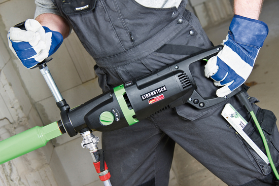 Zdjęcie 9 - Wiertnica diamentowa + dwa wiertła 62 mm + 82 mm Eibenstock ETN 162/3 162mm 2200W 03E31000