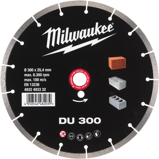 Zdjęcie 1 - Tarcza diamentowa DU 300 mm Milwaukee 4932493332