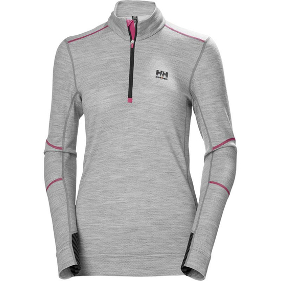 Zdjęcie 1 - Damska koszulka termoaktywna Helly Hansen 75210_930 HH LIFA Merino kolor szary