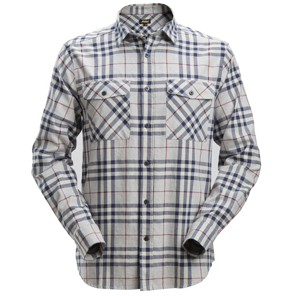 Zdjęcie 1 - 8516 Koszula flanelowa AllroundWork Snickers Workwear jasna