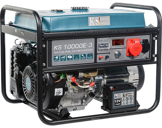 Zdjęcie 2 - Agregat, generator prądotwórczy benzynowy 3-fazowy z automatyką SZR Könner & Söhnen KS 10000E-3 ATS