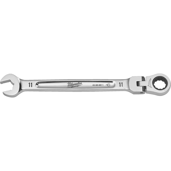 Zdjęcie 1 - Klucz płasko-oczkowy MAXBITE™ z ruchomą główką grzechotki 11 mm - 1 szt. Milwaukee 4932480184