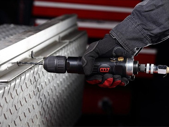 Zdjęcie 3 - Wiertarka pneumatyczna prosta dwukierunkowa 2600 obr./min. Mighty Seven QE-933