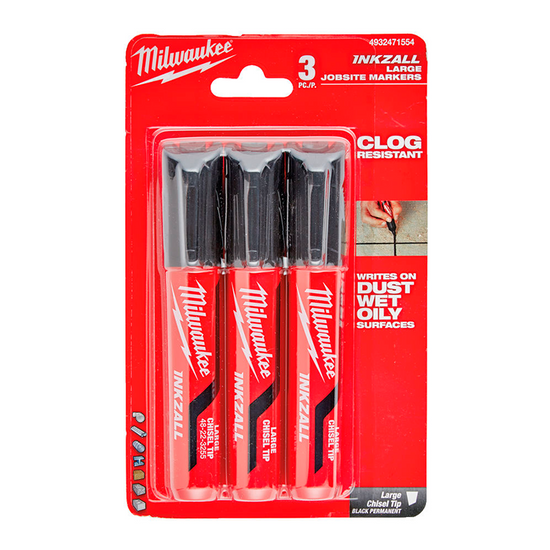 Zdjęcie 1 - MILWAUKEE MARKER BUDOWLANY INKZALL "L" CZARNY