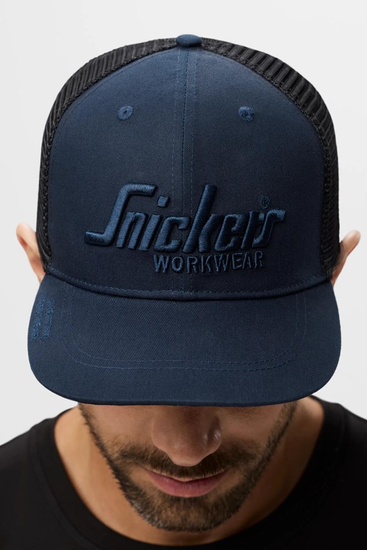 Zdjęcie 5 - 9001 Czapka z daszkiem Trucker Snickers Workwear Kolor Navy/Black