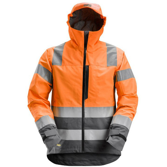 Zdjęcie 1 - 1330 Kurtka Przeciwdeszczowa Odblaskowa Shell AllroundWork, EN 20471/3 (kolor pomarańczowy odblaskowy) Snickers Workwear