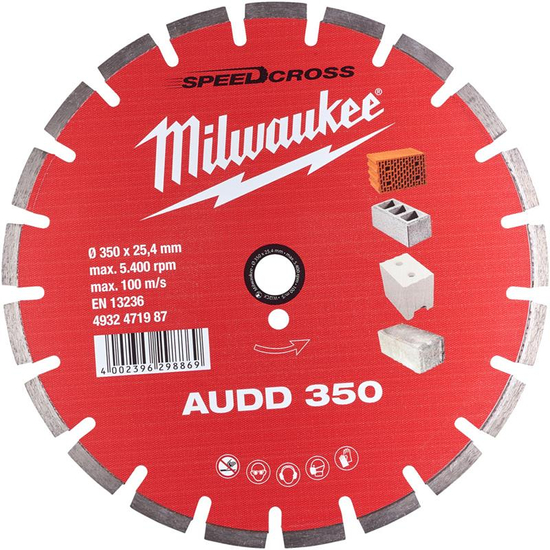 Zdjęcie 1 - Tarcza diamentowa AUDD 350 4932471987 Milwaukee